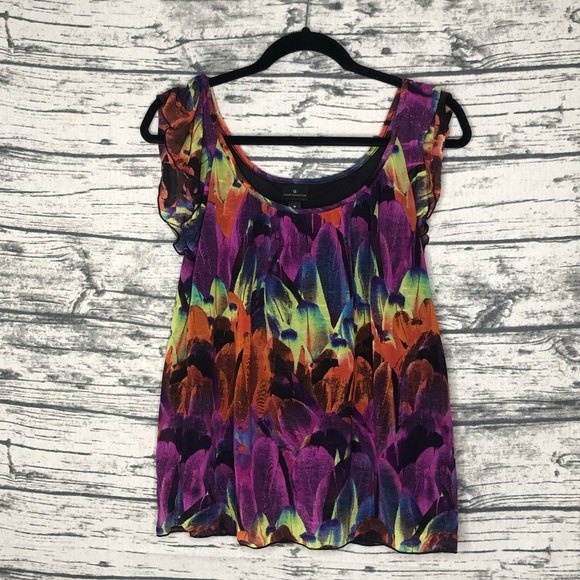 Nwt Worthington Colorful Blouse Size M